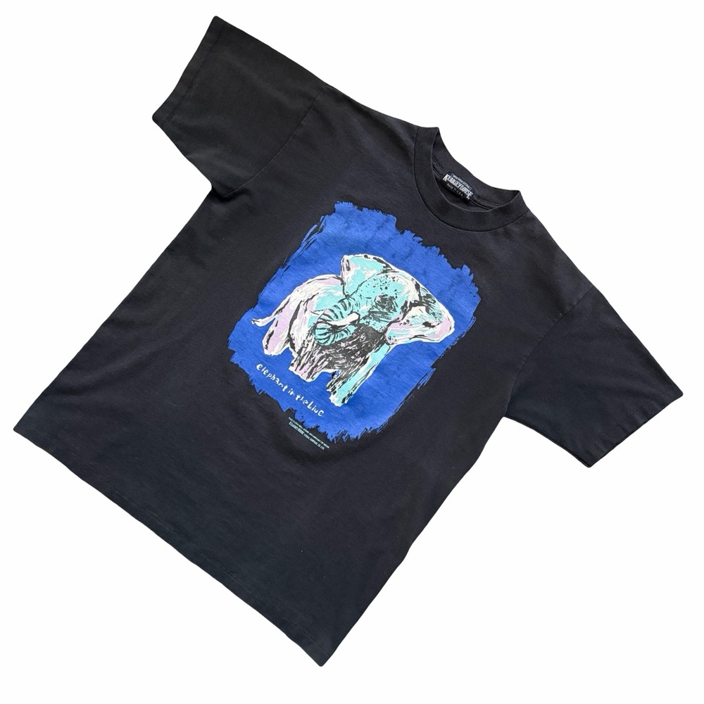 Vintage 90s Kearny House Visuals Art T-Shirt – Made in USA – Single Stitch